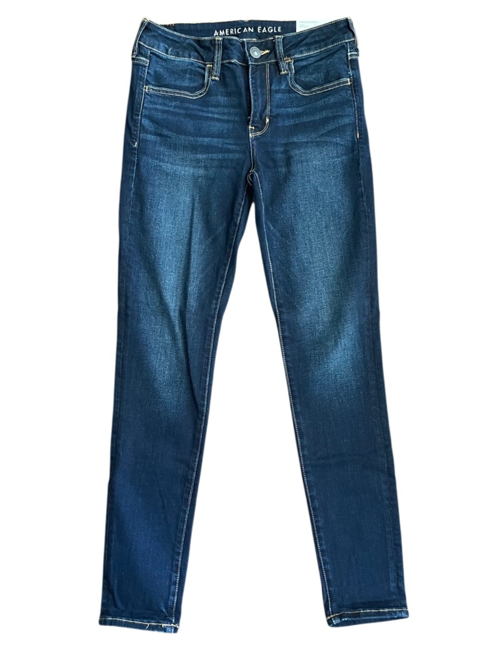 NWT American Eagle Women’s Next Level Stretch Dark Wash Denim Jeggings Size 6